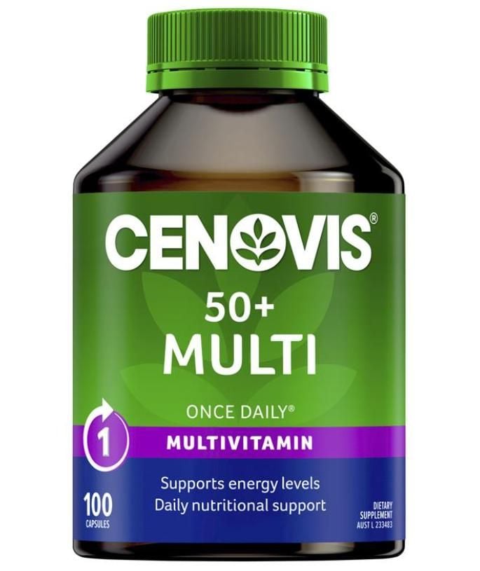 Cenovis 50+ Multi - Once-Daily Multivitamin - 100 Capsules