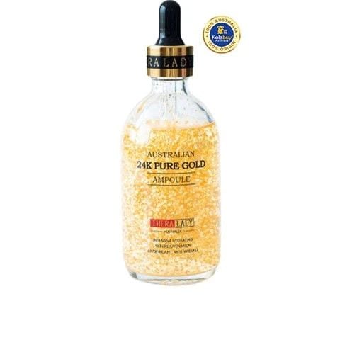 Tinh chất vàng Dưỡng da Thera Lady 24K Pure Gold Ampoule 100ml tặng Thanh Lăn mặt