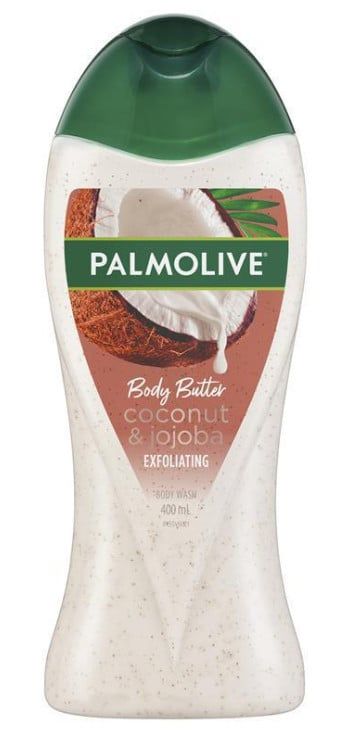 Sữa tắm Palmolive Body Butter Coconut Scrub Jojoba Exfoliating Body Wash 400mL