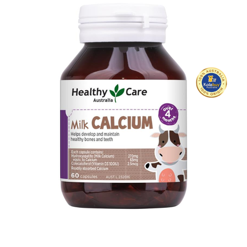 Viên uống Bổ sung Canxi sữa Healthy Care Milk Calcium 60 viên