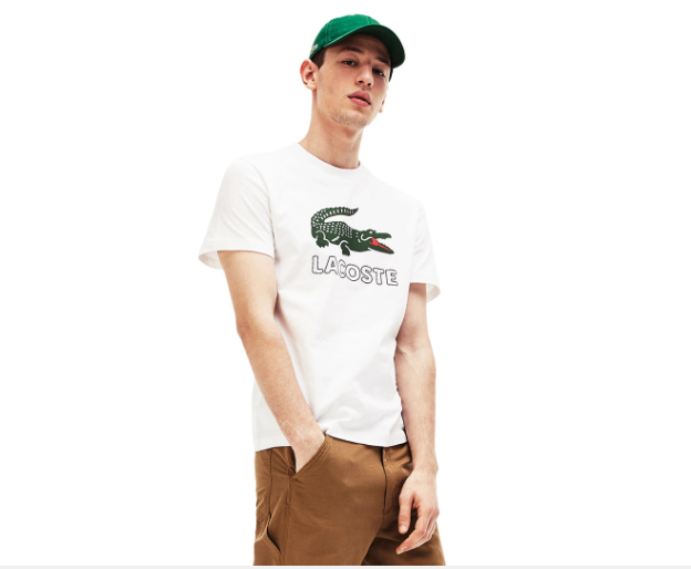 Áo Lacoste Men's Croc Tee / T-Shirt / Tshirt - White
