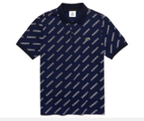 Áo Lacoste Men's L!ve All Over Print Slim Fit Polo - Navy Blue/White