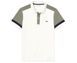 Áo Lacoste Men's Colour Block Slim Fit Pima Polo - Flour/Sergeant/Navy Blue