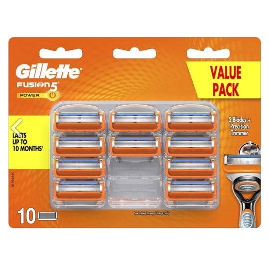 Gillette Fusion Power Cartridge 10 Pack
