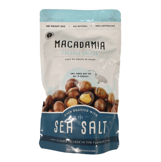 Sea Salt Macadamias 180g