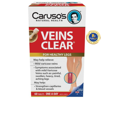 Thuốc trị suy giãn tĩnh mạch Caruso’s Veins Clear 60 viên