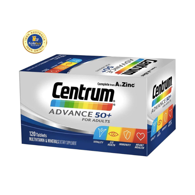 Viên uống Vitamin cho người trên 50+ Centrum Advance 50+ For Adults 120 viên