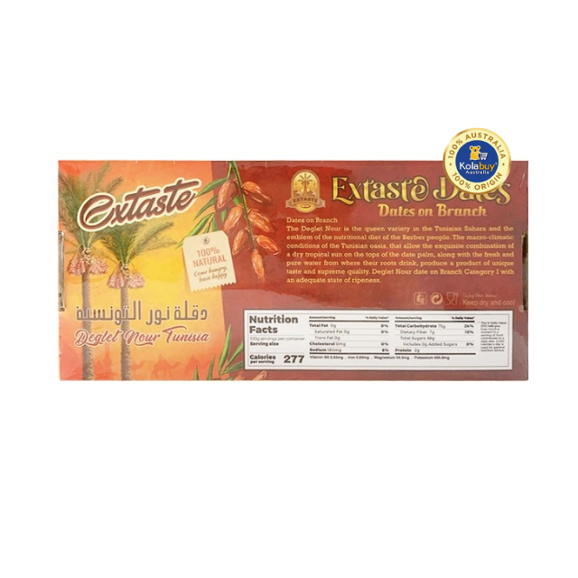 Chà là khô nguyên cành Extaste Dates cao cấp của Tunisia 500g