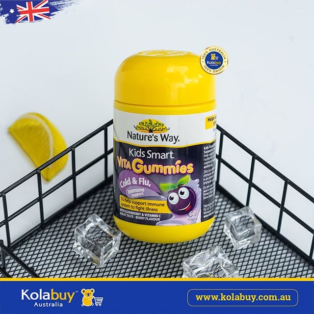 Kẹo dẻo Tăng đề kháng Nature's Way Kids Smart Vita Gummies Immune Defence 60 viên
