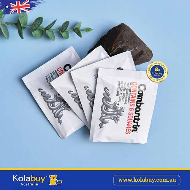 Thuốc tẩy giun Combantrin Chocolate Squares 24 miếng