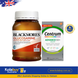 [Special Set] Chăm sóc sức khoẻ người cao tuổi Xương khớp Glucosamine Blackmores & Centrum Advance 50+ (Discount đến 30%)