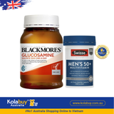 [Special Set] Chăm sóc sức khoẻ nam giới cao tuổi Swisse Men Ultivite 50+ & Xương khớp Glucosamine Blackmores (Discount đến 30%)
