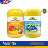 [Special Set] Phát triển toàn diện cho bé của Úc Gummies Kẽm Nature's Way & Vitamin C Nature's Way & Gummies Canxi Nature's Way (Discount đến 30%)