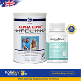[Special Set] Chăm sóc sức khoẻ người cao tuổi Sữa Alpha Lipid & Bổ não Ginkgo Healthy care (Discount đến 30%)
