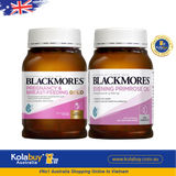 [Special Set] Chăm sóc sức khỏe sau sinh và làm đẹp Blackmores Sau sinh 180v & Tinh dầu Hoa anh thảo 190v (Discount đến 30%)