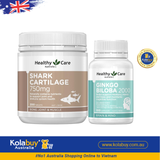 [Special Set] Tăng cường sức khỏe của Úc Bổ não Healthy Care 100v & Sụn cá mập Healthy Care 200v (Discount đến 30%)