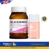 [Special Set] Chăm sóc sức khỏe sau sinh và làm đẹp Blackmores Sau sinh 180v & Chống rạn da Bio oil 60ml (Discount đến 30%)