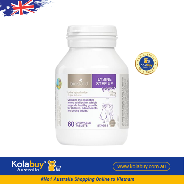[Special Set] Phát triển chiều cao cho bé của Úc Canxi sữa 90v Bio Island & Lysine 60v Bio Island (Discount đến 30%)