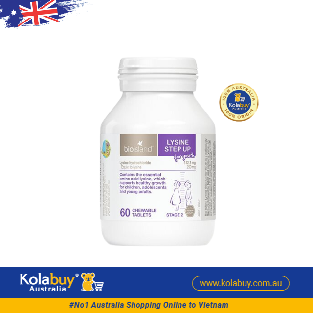 [Special Set] Phát triển toàn diện cho bé của Bio Island Úc Kẽm ZinC & DHA & Canxi & Lysine viên (Discount đến 30%)