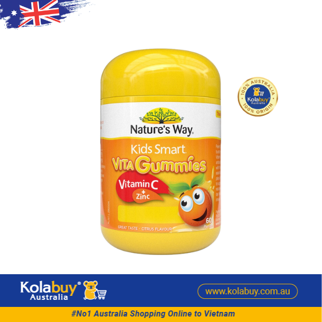 [Special Set] Phát triển toàn diện cho bé của Úc Gummies Kẽm Nature's Way & Vitamin C Nature's Way & Gummies Canxi Nature's Way (Discount đến 30%)
