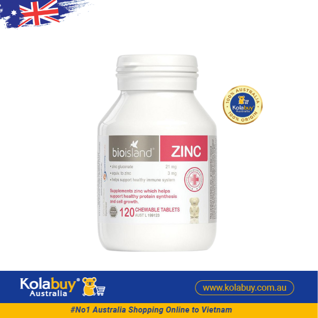 [Special Set] Phát triển toàn diện cho bé của Úc Kẽm ZinC Bio Island & DHA Bio Island & Lysine viên Bio Island (Discount đến 30%)