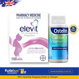 [Special Set] Chăm sóc mẹ bầu Úc Elevit & Canxi bầu Ostelin (Discount đến 30%)