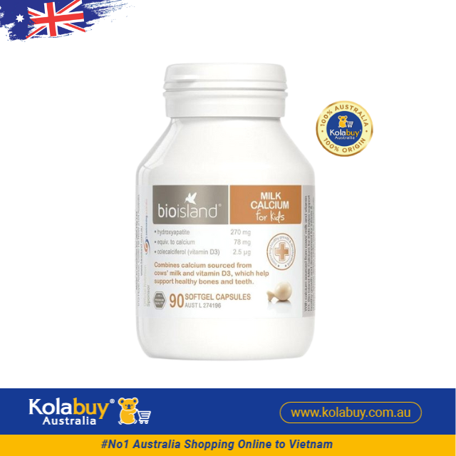 [Special Set] Phát triển toàn diện cho bé của Úc DHA 60v Bio Island & Canxi 90v Bio Island (Discount đến 30%)