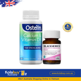 [Special Set] Chăm sóc mẹ bầu Úc Canxi bầu Ostelin & Sắt Blackmores (Discount đến 30%)