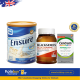 [Special Set] Chăm sóc sức khoẻ người cao tuổi Sữa Ensure & Centrum Advance 50+ & Xương khớp Glucosamine Blackmores (Discount đến 30%)