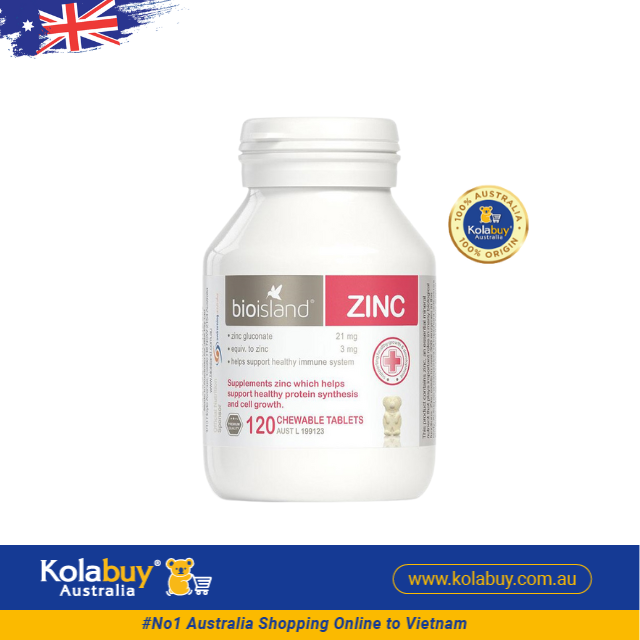 [Special Set] Phát triển toàn diện cho bé của Bio Island Úc Kẽm ZinC & DHA & Canxi & Lysine viên (Discount đến 30%)