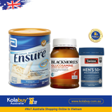 [Special Set] Chăm sóc sức khoẻ nam giới cao tuổi Sữa Ensure & Swisse Men Ultivite 50+ & Xương khớp Glucosamine Blackmores (Discount đến 30%)