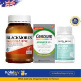 [Special Set] Chăm sóc sức khoẻ người cao tuổi Bổ não Ginkgo Healthy Care & Centrum Advance 50+ & Xương khớp Glucosamine Blackmores (Discount đến 30%)