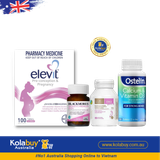 [Special Set] Bộ tứ bầu Úc Elevit & DHA Bio Island & Canxi bầu Ostelin & Sắt Blackmores (Discount đến 30%)
