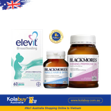 [Special Set] Chăm sóc sức khỏe sau sinh và làm đẹp Elevit & Hoa anh thảo Blackmores & Da, móng, tóc Blackmores (Discount đến 30%)