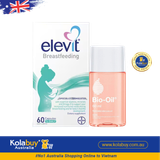 [Special Set] Chăm sóc sức khỏe sau sinh và làm đẹp Elevit 60v & Tinh dầu chống rạn da Bio oil 60ml (Discount đến 30%)