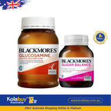 [Special Set] Tăng cường sức khỏe của Blackmores Úc Bổ xương khớp Glucosamine 180v & Cân bằng đường huyết Sugar Balance 90v (Discount đến 30%)