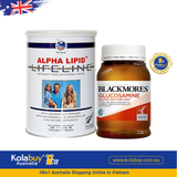 [Special Set] Chăm sóc sức khoẻ người cao tuổi Sữa Alpha Lipid & Xương khớp Glucosamine Blackmores (Discount đến 30%)