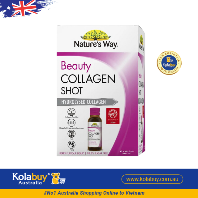 [Special Set] Chăm sóc sức khỏe phái đẹp Mầm đậu nành Lecithin Healthy Care & Collagen Shot 10 x 50ml Nature's Way (Discount đến 30%)