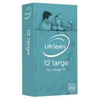 Ansell Lifestyles Condoms Large 12 Pack