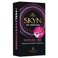Ansell Skyn Intense Vibe Condoms 5 Pack and Ring