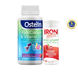 [Special Set] Phát triển toàn diện cho bé của Úc Kẹo canxi khủng long Ostelin 90v & Sắt Iron melts 50v (Discount đến 30%)