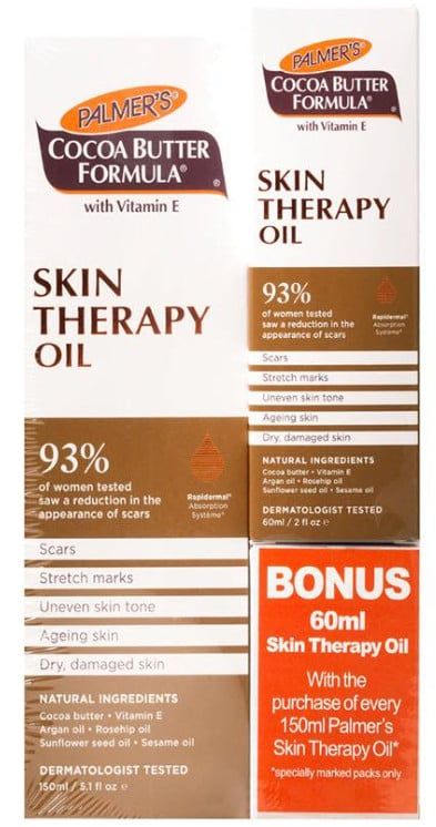 Palmers Cocoa Butter Formula Skin Therapy Oil 150ml with Bonus 60ml