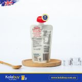 Váng sữa vị dâu cho bé từ 8 tháng Heinz Strawberry & Vanilla Custard Pouch 120g