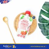 Váng sữa vị dâu cho bé từ 8 tháng Heinz Strawberry & Vanilla Custard Pouch 120g