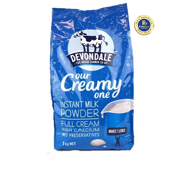 Sữa tươi dạng bột nguyên kem Devondale Úc 1kg
