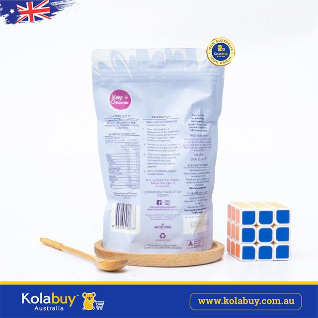 Bột ăn dặm hữu cơ  bổ sung DHA cho trẻ từ 6m Bambini Organic 125g