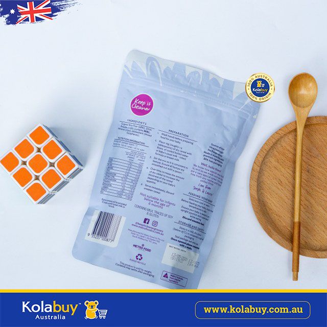 Bột ăn dặm hữu cơ  bổ sung DHA cho trẻ từ 6m Bambini Organic 125g