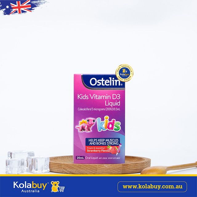 Vitamin D3 dạng nước cho bé Ostelin Kids Vitamin D3 Liquid for Children 20ml