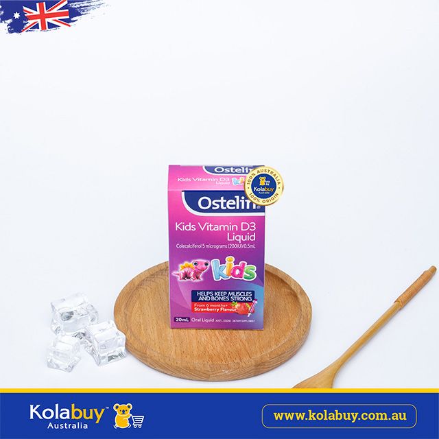 Vitamin D3 dạng nước cho bé Ostelin Kids Vitamin D3 Liquid for Children 20ml