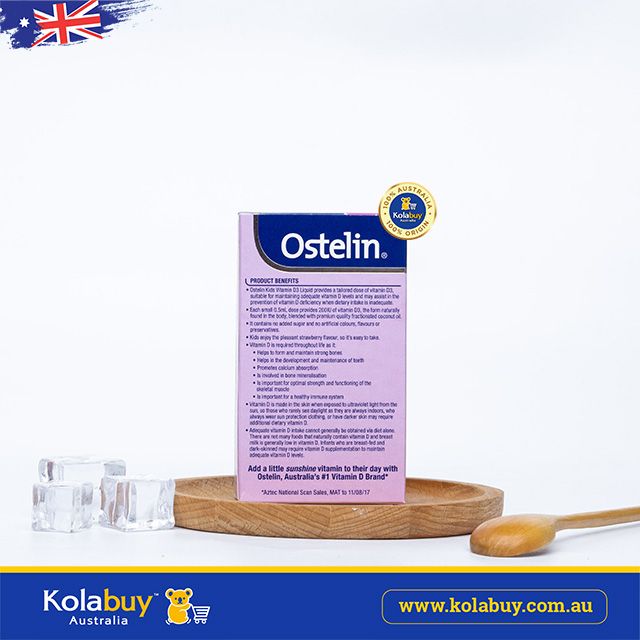 Vitamin D3 dạng nước cho bé Ostelin Kids Vitamin D3 Liquid for Children 20ml